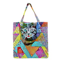 Kitten Cat Pet Animal Adorable Fluffy Cute Kitty Grocery Tote Bag by 99art