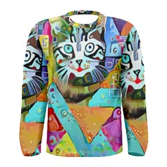 Kitten Cat Pet Animal Adorable Fluffy Cute Kitty Men s Long Sleeve Tee by 99art