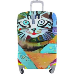 Kitten Cat Pet Animal Adorable Fluffy Cute Kitty Luggage Cover (large) by 99art