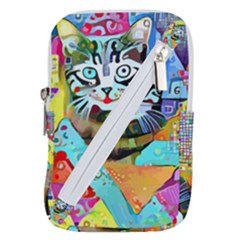 Kitten Cat Pet Animal Adorable Fluffy Cute Kitty Belt Pouch Bag (large) by 99art