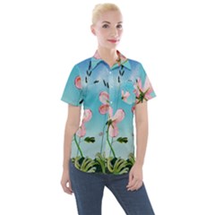 Leroyjacks Women s Short Sleeve Pocket Shirt