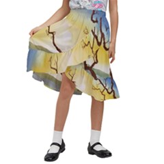 1 (202) Kids  Ruffle Flared Wrap Midi Skirt