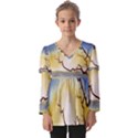 1 (202) Kids  V Neck Casual Top View1