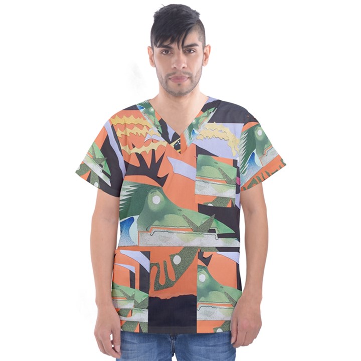 1 (209) Men s V-Neck Scrub Top