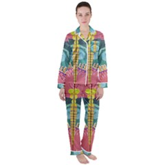 1 (188) Women s Long Sleeve Satin Pajamas Set	 by LeRoyJacks