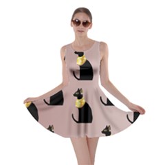 Cat Egyptian Ancient Statue Egypt Culture Animals Skater Dress by 99art