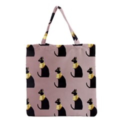 Cat Egyptian Ancient Statue Egypt Culture Animals Grocery Tote Bag by 99art