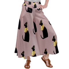 Cat Egyptian Ancient Statue Egypt Culture Animals Women s Satin Palazzo Pants by 99art