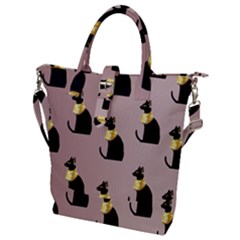 Cat Egyptian Ancient Statue Egypt Culture Animals Buckle Top Tote Bag by 99art