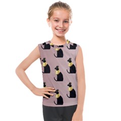 Cat Egyptian Ancient Statue Egypt Culture Animals Kids  Mesh Tank Top by 99art