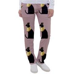 Cat Egyptian Ancient Statue Egypt Culture Animals Women s Casual Pants by 99art