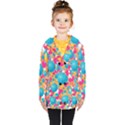 Circles Art Seamless Repeat Bright Colors Colorful Kids  Double Breasted Button Coat View1