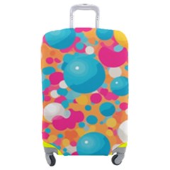 Circles Art Seamless Repeat Bright Colors Colorful Luggage Cover (medium)