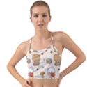 Bear Cartoon Background Pattern Seamless Animal Mini Tank Bikini Top View1