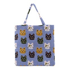 Cat Cat Background Animals Little Cat Pets Kittens Grocery Tote Bag by 99art