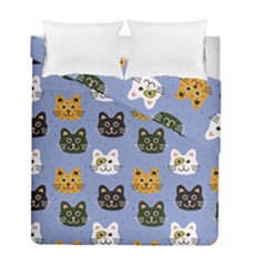 Cat Cat Background Animals Little Cat Pets Kittens Duvet Cover Double Side (full/ Double Size) by 99art