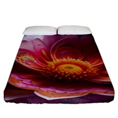 Pink Flowers Petals Blossoms Blooms Art Fitted Sheet (king Size) by 99art