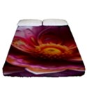 Pink Flowers Petals Blossoms Blooms Art Fitted Sheet (King Size) View1