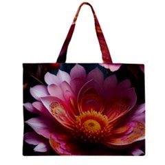 Pink Flowers Petals Blossoms Blooms Art Zipper Mini Tote Bag by 99art