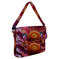 Pink Flowers Petals Blossoms Blooms Art Buckle Messenger Bag by 99art