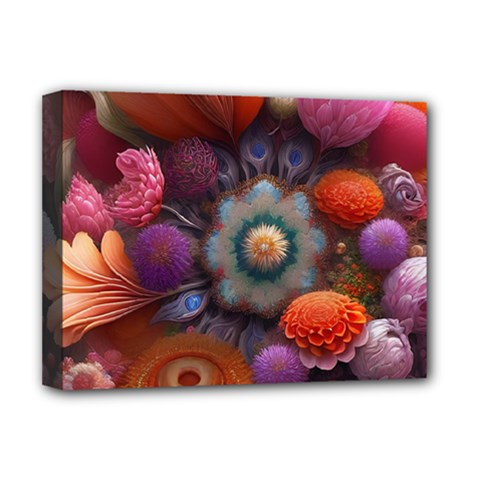 Flower Blossoms Petals Blooms Deluxe Canvas 16  X 12  (stretched)  by 99art