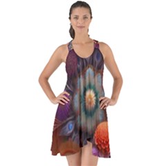 Flower Blossoms Petals Blooms Show Some Back Chiffon Dress by 99art