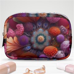 Flower Blossoms Petals Blooms Make Up Pouch (small) by 99art