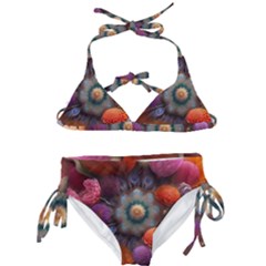 Flower Blossoms Petals Blooms Kids  Classic Bikini Set by 99art