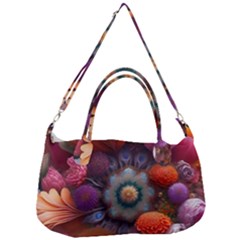 Flower Blossoms Petals Blooms Removable Strap Handbag by 99art