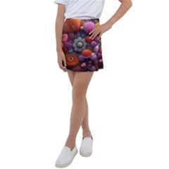 Flower Blossoms Petals Blooms Kids  Tennis Skirt by 99art