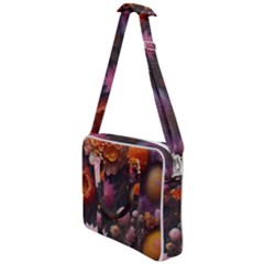 Flowers Petals Blossoms Art Flora Cross Body Office Bag by 99art