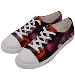 Flowers Petals Blossoms Art Flora Men s Low Top Canvas Sneakers