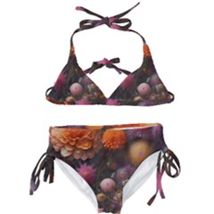 Flowers Petals Blossoms Art Flora Kids  Classic Bikini Set by 99art