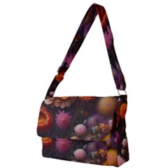 Flowers Petals Blossoms Art Flora Full Print Messenger Bag (l) by 99art