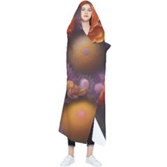 Flowers Petals Blossoms Art Flora Wearable Blanket by 99art