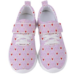 Easter Easter Bunny Hearts Seamless Tile Cute Women s Velcro Strap Shoes by 99art