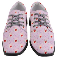 Easter Easter Bunny Hearts Seamless Tile Cute Women Heeled Oxford Shoes by 99art