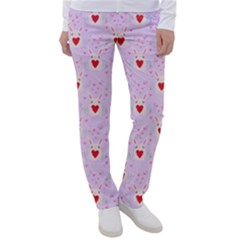 Easter Easter Bunny Hearts Seamless Tile Cute Women s Casual Pants by 99art