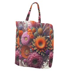 Flowers Flower Blossoms Petals Blooms Giant Grocery Tote by 99art