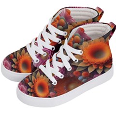 Flowers Flower Blossoms Petals Blooms Kids  Hi-top Skate Sneakers by 99art