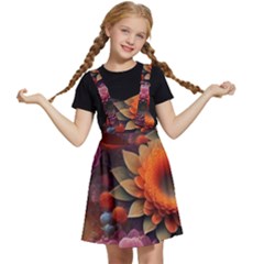 Flowers Flower Blossoms Petals Blooms Kids  Apron Dress by 99art