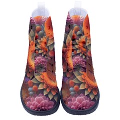 Flowers Flower Blossoms Petals Blooms High-top Canvas Sneakers