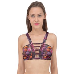 Flowers Blossoms Petals Blooms Cage Up Bikini Top by 99art