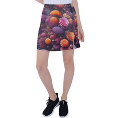 Flowers Blossoms Petals Blooms Tennis Skirt by 99art