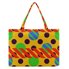 Background Graphic Beautiful Wallpaper Zipper Medium Tote Bag by 99art