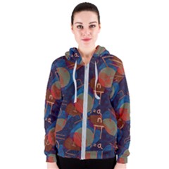 Background Graphic Beautiful Women s Zipper Hoodie by 99art