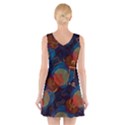 Background Graphic Beautiful V-Neck Sleeveless Dress View2