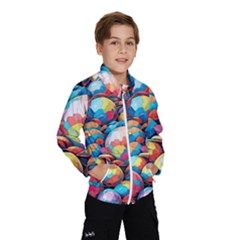 Pattern Seamless Balls Colorful Rainbow Colors Kids  Windbreaker