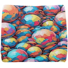 Pattern Seamless Balls Colorful Rainbow Colors Seat Cushion by 99art