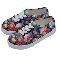 Pattern Seamless Balls Colorful Rainbow Colors Kids  Classic Low Top Sneakers by 99art